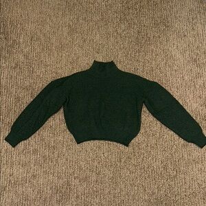 SHEIN Dark Green Cowl Neck Sweater